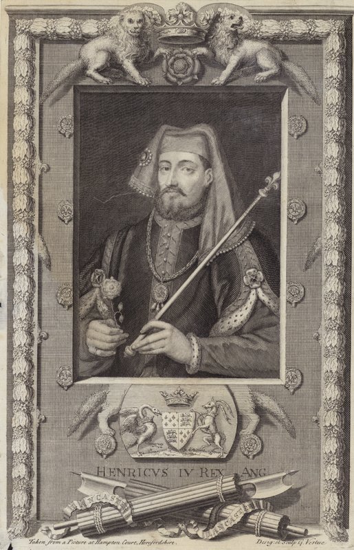 Koning Hendrik IV van Engeland door George Vertue