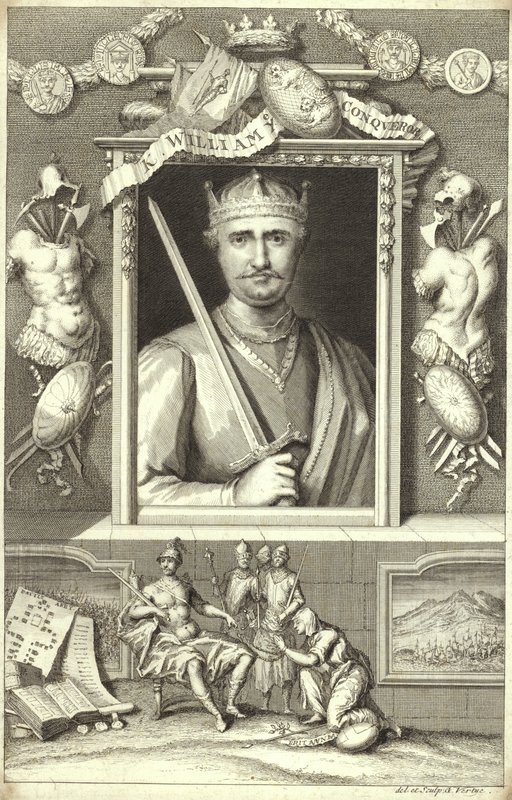 Portret van Willem de Veroveraar door George Vertue