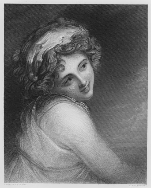 Een Bacchante, van het schilderij in de Vernon Gallery door George after Romney