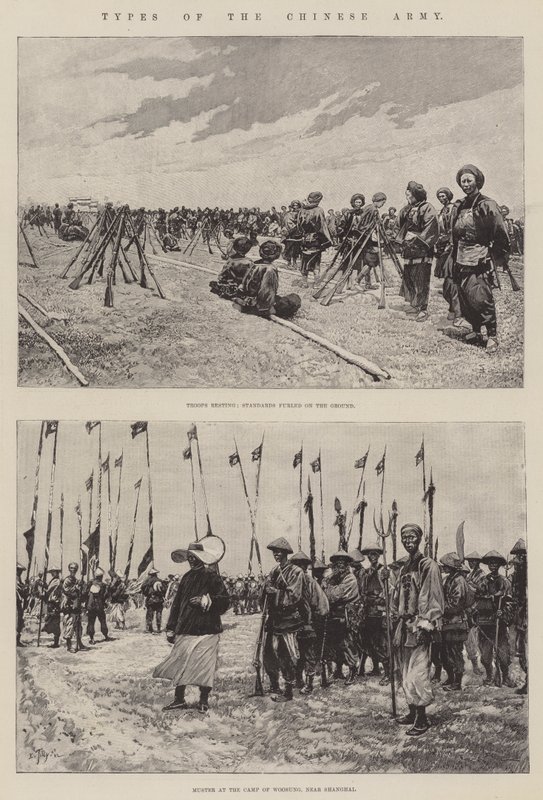 Typen van het Chinese leger door Georges Bertin Scott