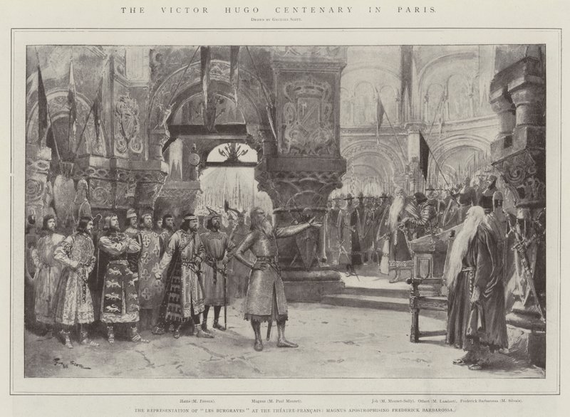 De Victor Hugo-eeuwfeest in Parijs door Georges Bertin Scott