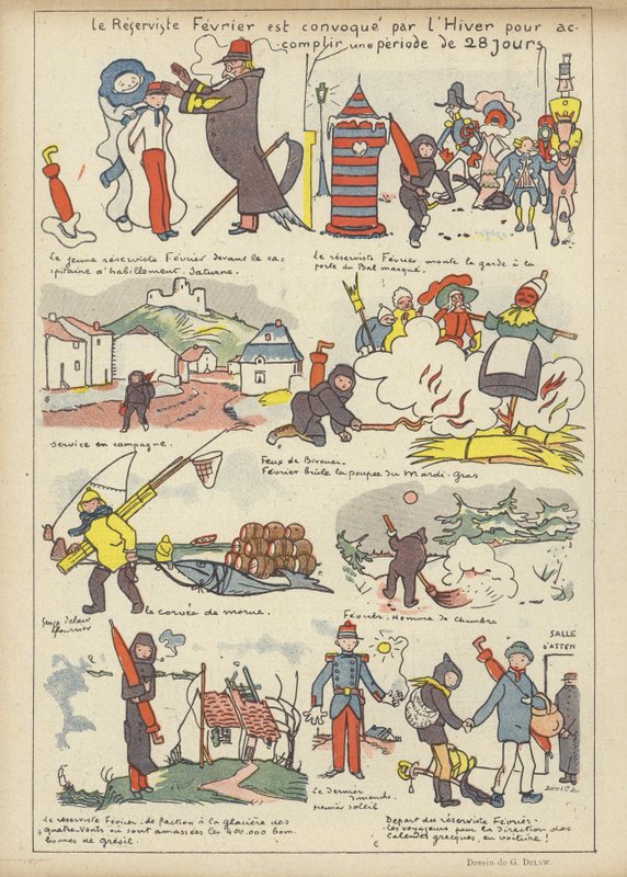 Illustratie voor Le Rire door Georges Delaw