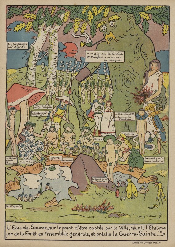 Illustratie voor Le Rire door Georges Delaw