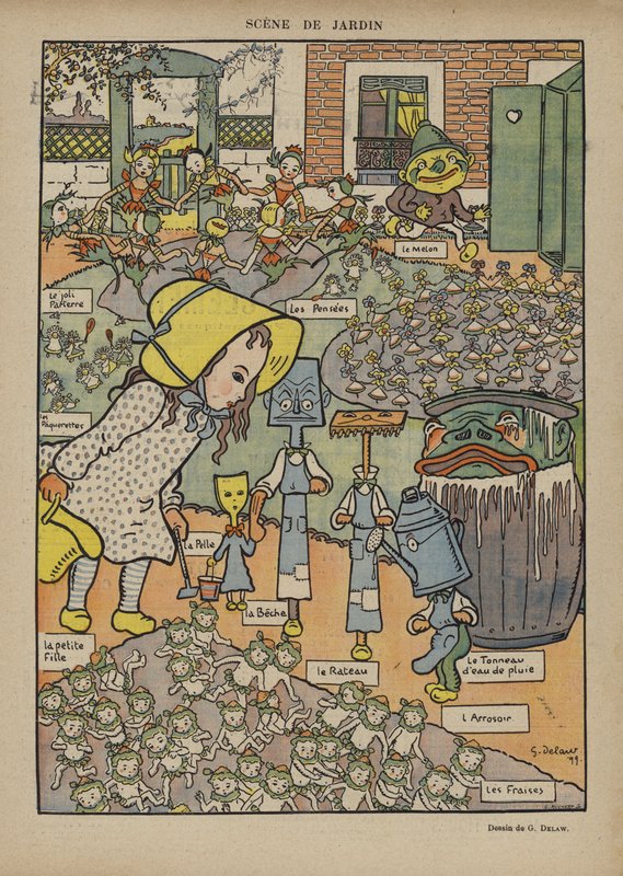 Illustratie voor Le Rire door Georges Delaw