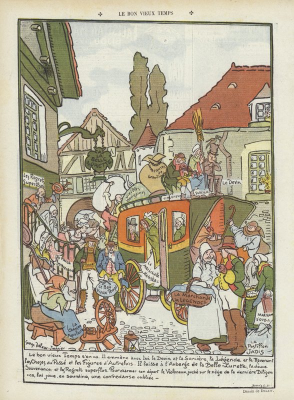 Illustratie voor Le Rire door Georges Delaw