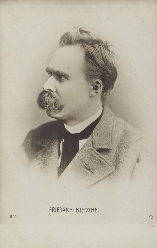 Friedrich Nietzche (1844-1900), Duits filosoof en schrijver (z/w foto) door German Photographer