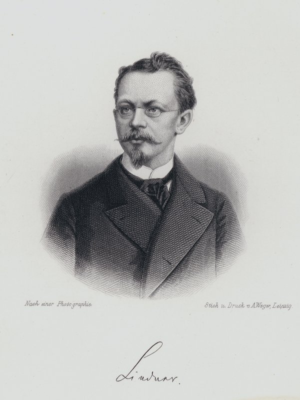 Albert Lindner, Duitse dramaturg (gravure) door German School