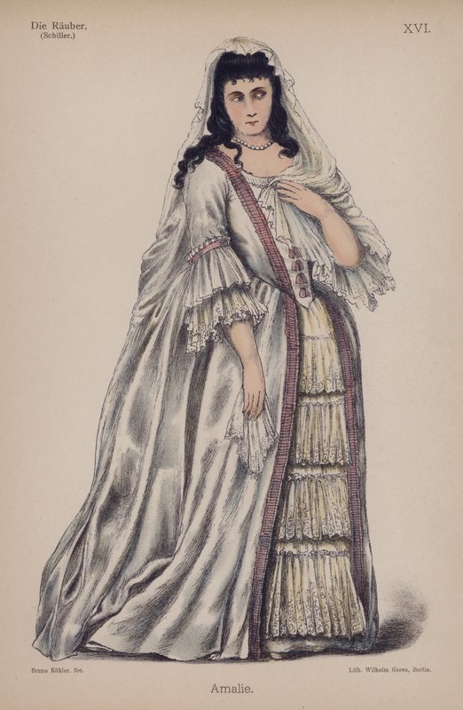 Amalie, uit Die Räuber (De Rovers) van Friedrich Schiller door German School