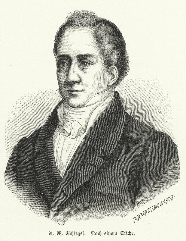 August Wilhelm Schlegel, Duitse dichter en vertaler door German School