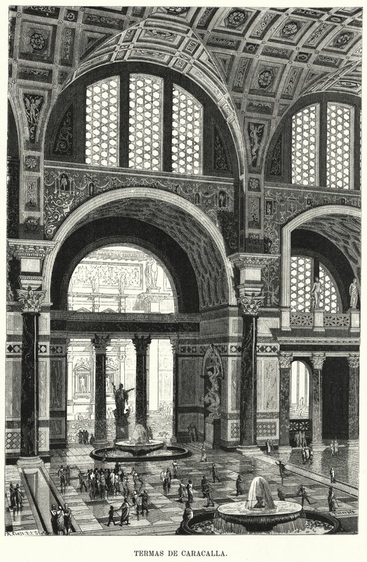 Thermen van Caracalla, Rome door German School