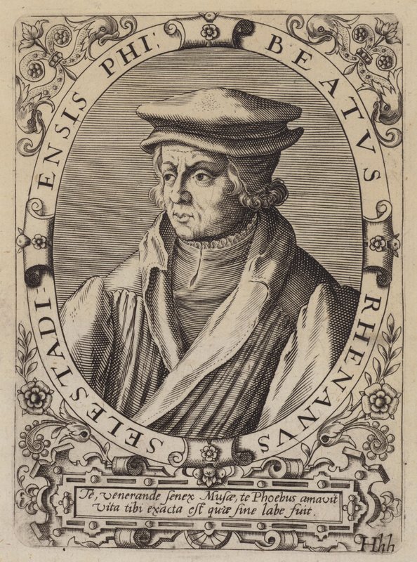 Beatus Rhenanus, Duitse humanist, geleerde en religieuze hervormer door German School