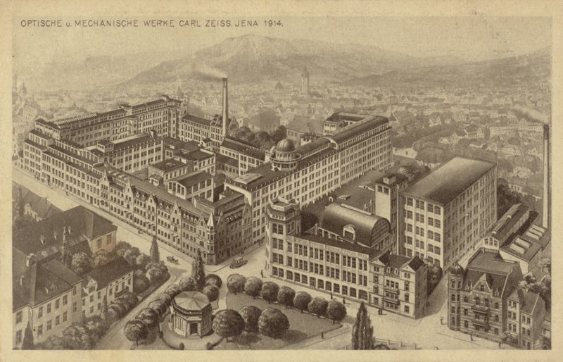 Carl Zeiss fabriek, Jena, Duitsland door German School