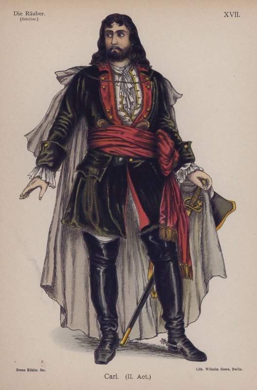 Carl, uit Die Räuber (De Rovers) van Friedrich Schiller door German School