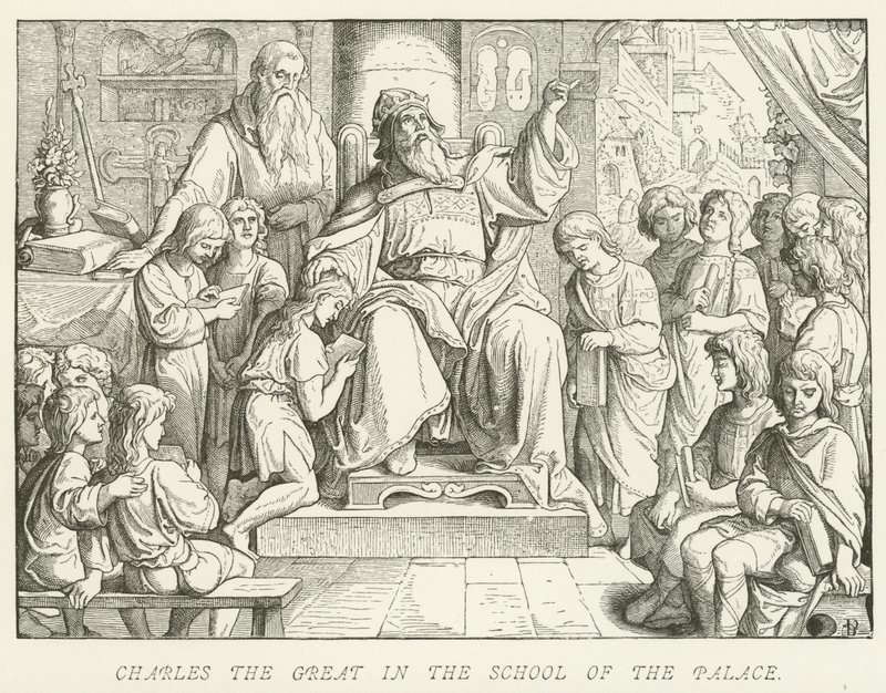 Karel de Grote in de Paleisschool door German School