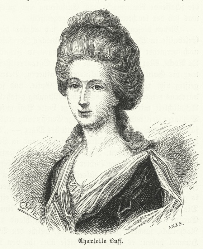 Charlotte Buff, jeugdige kennis en onderwerp van de liefde van Johann Wolfgang Goethe door German School