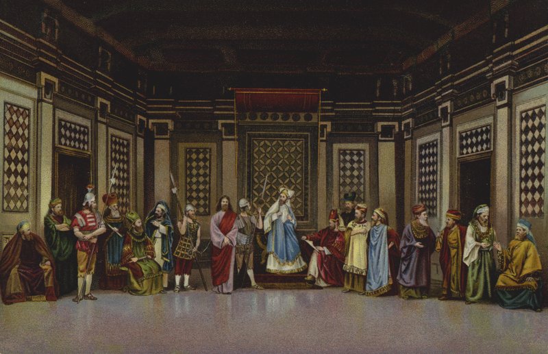 Christus voor Kajafas door German School