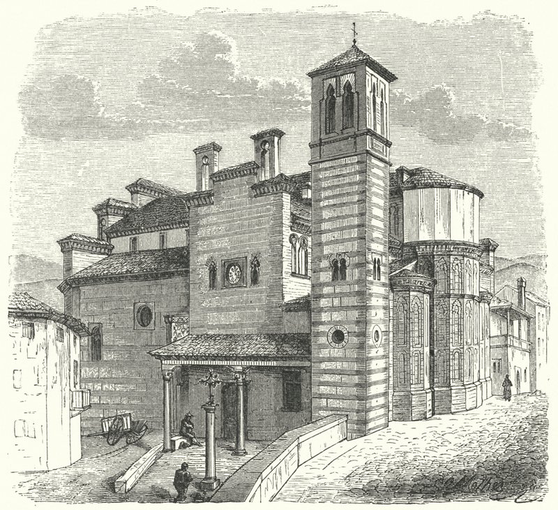 Kerk van Santiago del Arrabal, Toledo, Spanje door German School
