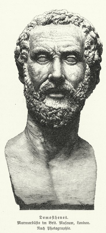 Demosthenes, Oude Griekse staatsman en redenaar door German School
