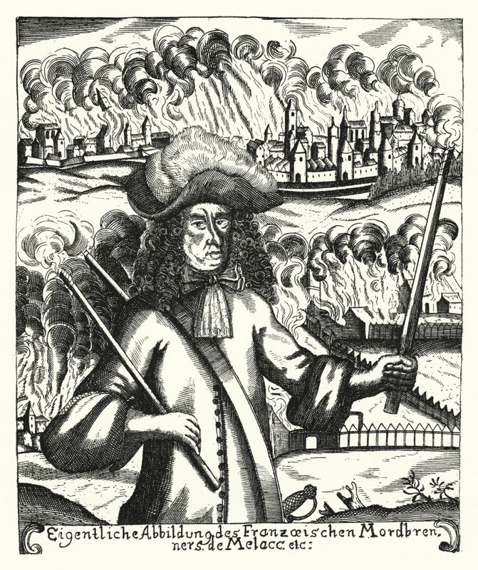 Ezechiel du Mas, Graaf van Melac, Franse soldaat door German School