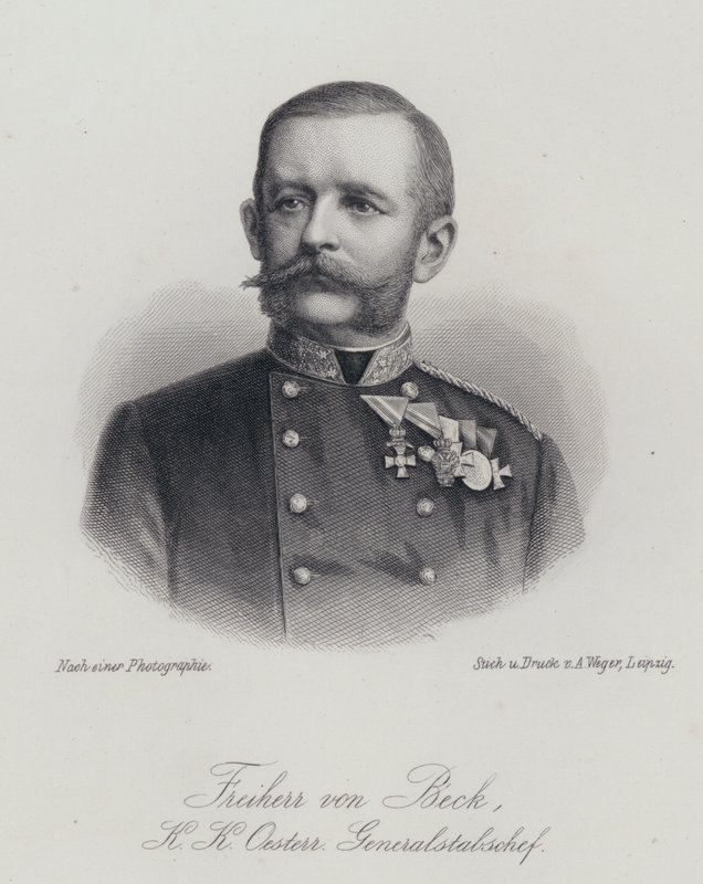Friedrich von Beck-Rzikowsky, Oostenrijkse generaal door German School