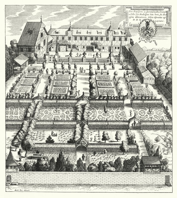 Tuin van Christoph Peller in Neurenberg door German School