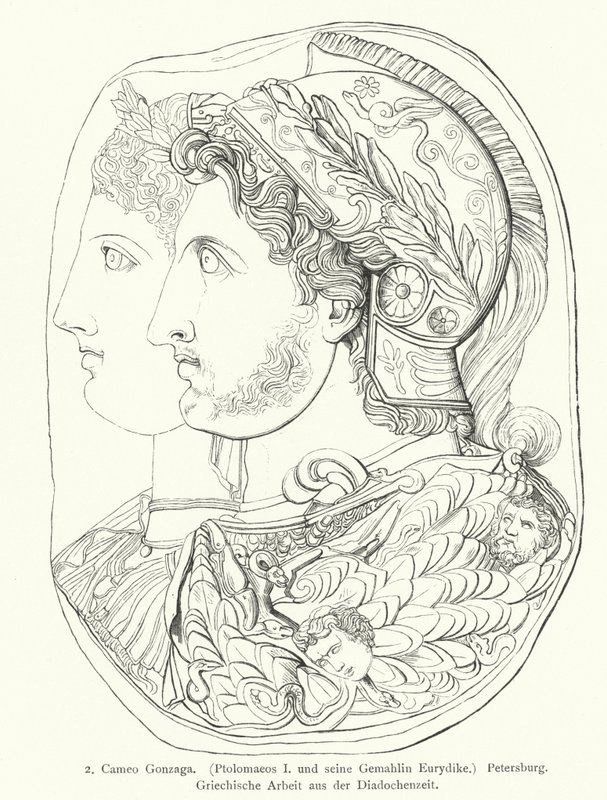 Gonzaga Cameo, Oud-Grieks gegraveerd juweel door German School