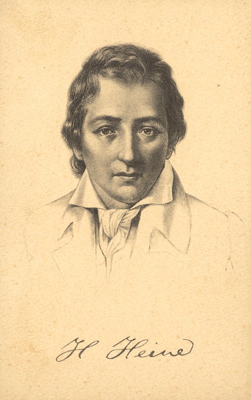 Heinrich Heine (litho) door German School