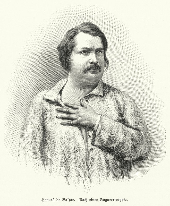 Honoré de Balzac, Franse romanschrijver en toneelschrijver door German School