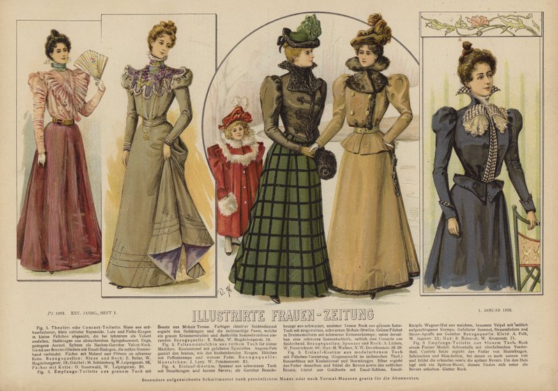 Illustratie voor Illustrirte Frauen-Zeitung door German School