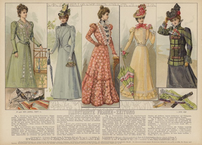 Illustratie voor Illustrirte Frauen-Zeitung door German School