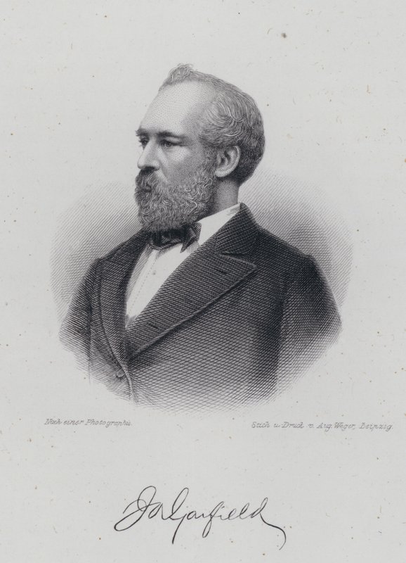 James A Garfield, Amerikaanse politicus en 20e president van de Verenigde Staten door German School