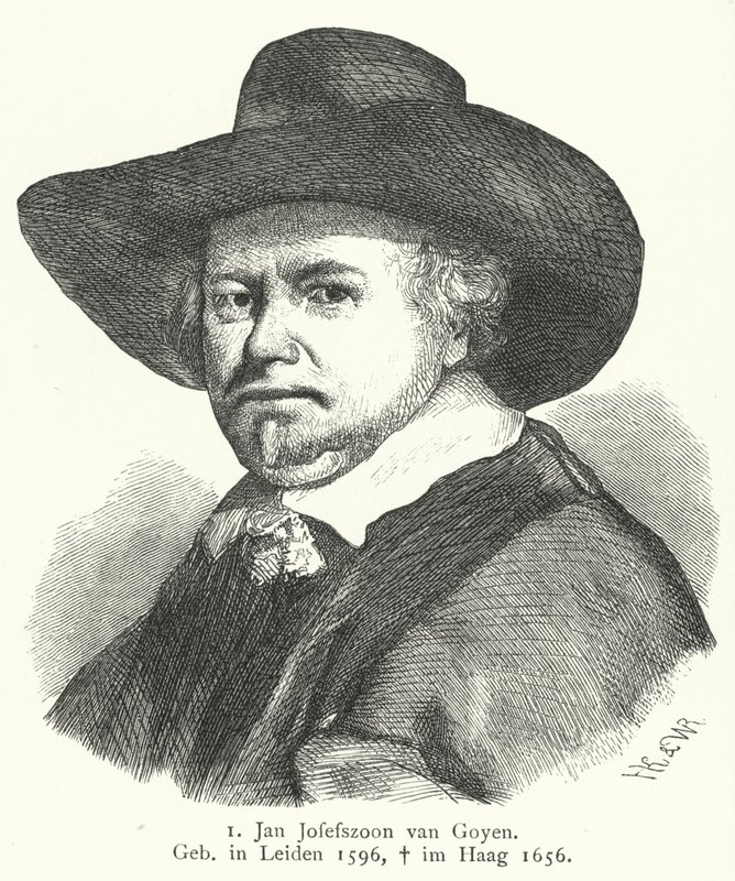 Jan van Goyen, schilder van de Nederlandse Gouden Eeuw (gravure) door German School