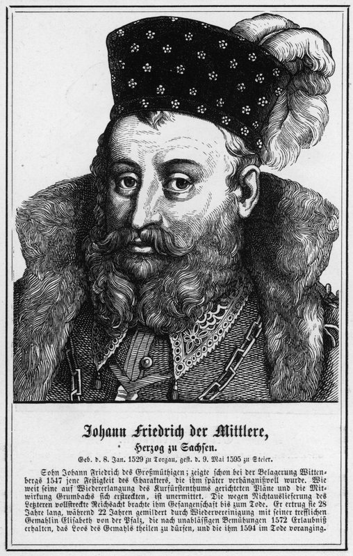 Johann Friedrich der Mittlere, Hertog van Saksen door German School