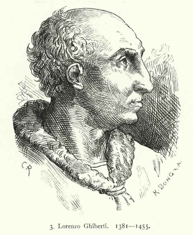 Lorenzo Ghiberti, Florentijnse vroege Renaissance kunstenaar die de bronzen deuren van de Baptisterium van Florence ontwierp door German School