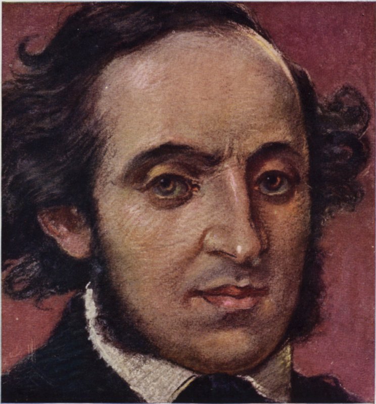 Portret van Felix Mendelssohn door German School