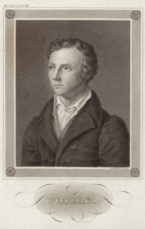 Portret van Ludwig Uhland door German School