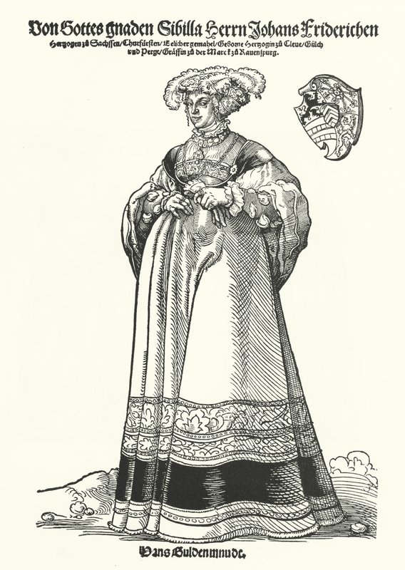 Portret van Sibylle, Hertogin van Saksen door German School