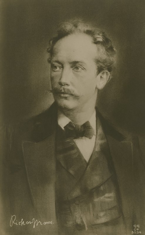 Richard Strauss, Duitse componist (gravure) door German School