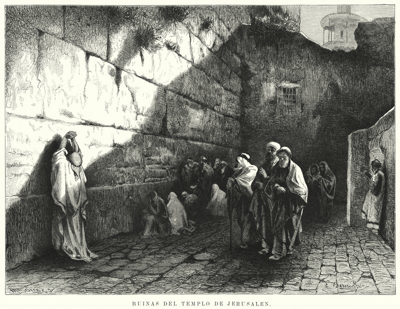 Ruïnes van de Tempel van Jeruzalem door German School