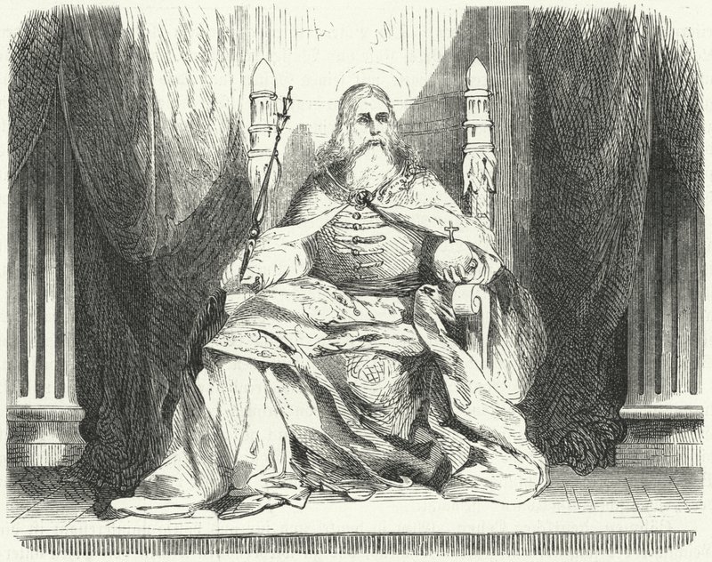 Stefanus I, koning van Hongarije door German School