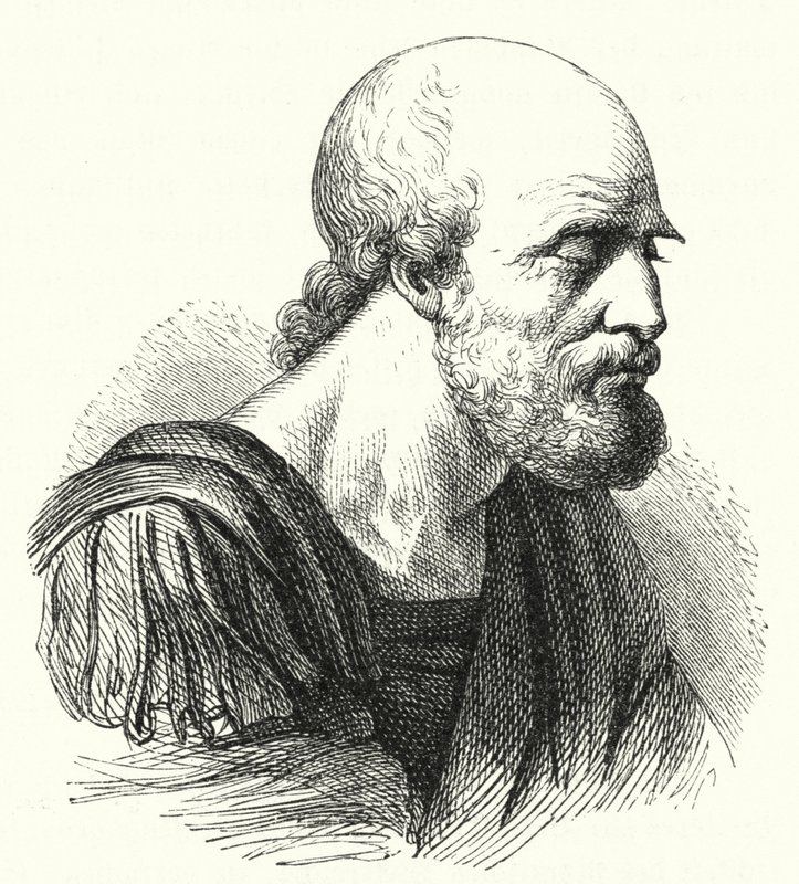 De Byzantijnse generaal Belisarius als oude man door German School