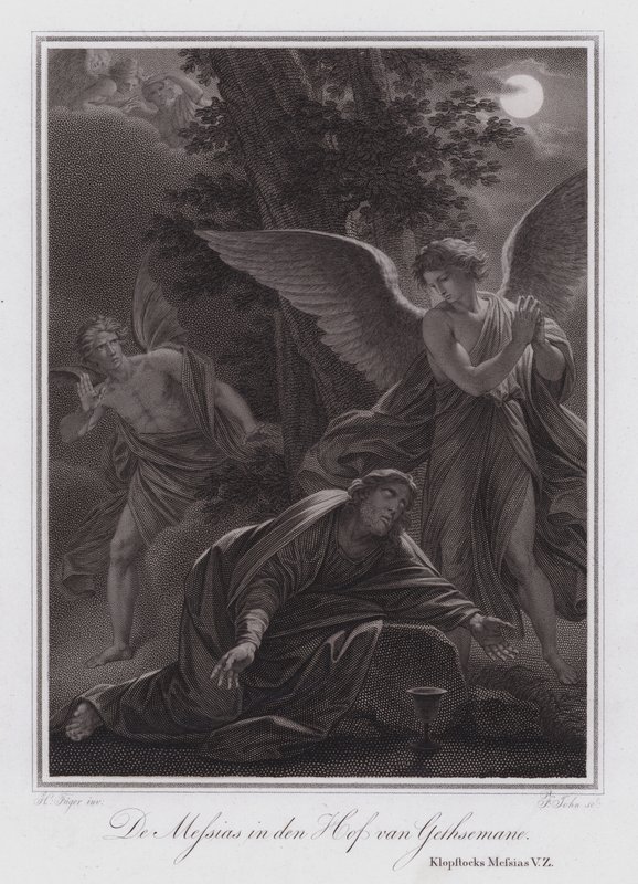 De Messias in de Tuin van Getsemane door German School