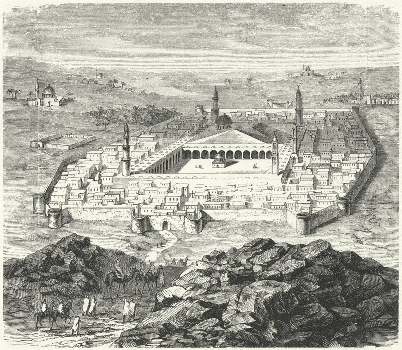 De stad Medina, Arabië door German School