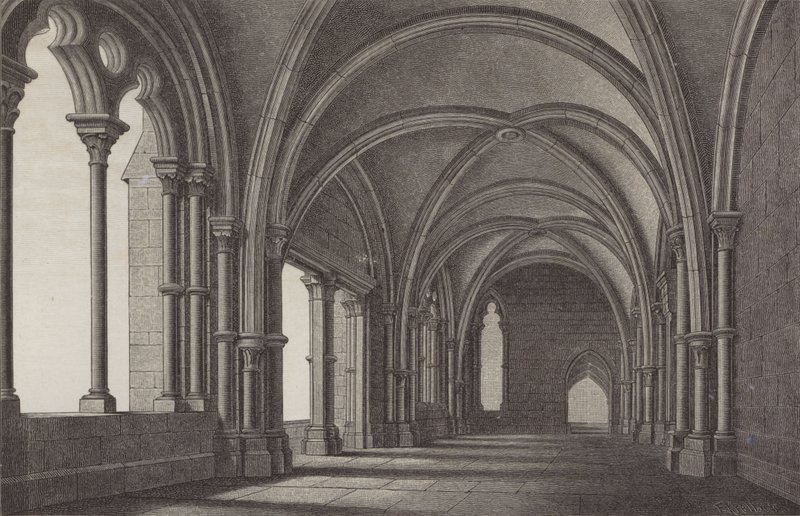 De lobby van het Maulbronn-klooster, Baden-Württemberg, Duitsland door German School