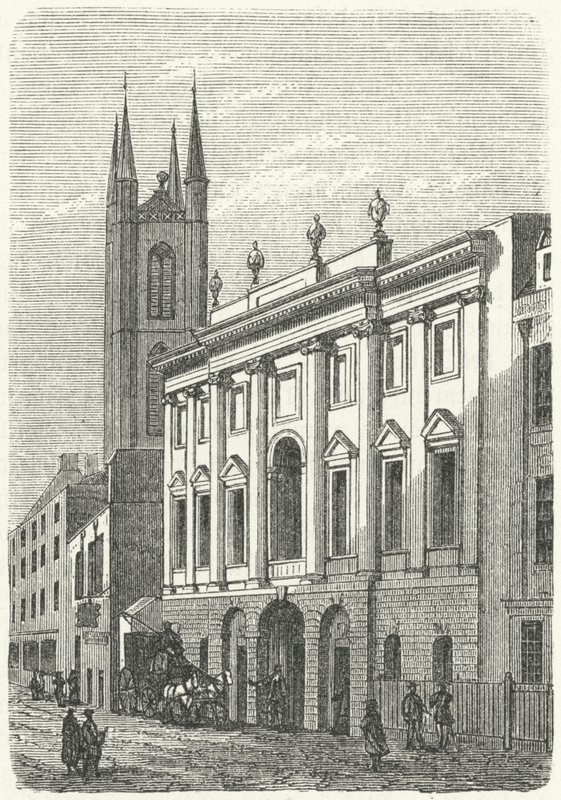 Het oorspronkelijke huis van de Bank of England, Walbrook, Londen door German School