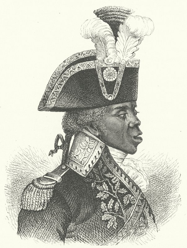 Toussaint Louverture, leider van de Haïtiaanse Revolutie (gravure) door German School