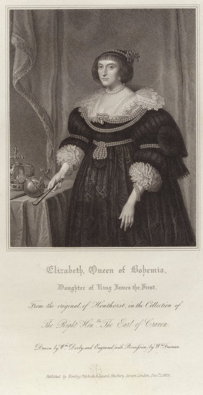 Elizabeth, Koningin van Bohemen door Gerrit van Honthorst
