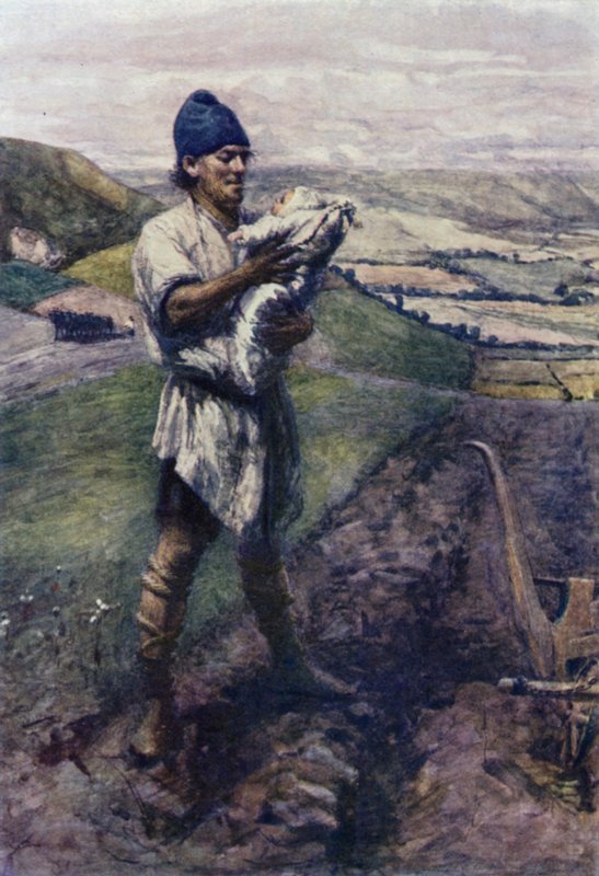 "In een gegroefd veld vond de Ploeger jou" door Gertrude E. Demain (after) Hammond
