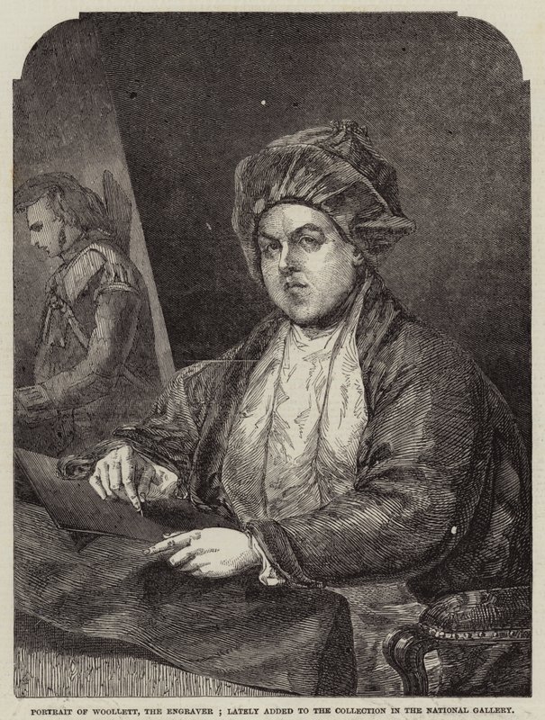 Portret van Woollett, de Graveur; onlangs toegevoegd aan de Collectie in de National Gallery door Gilbert Stuart