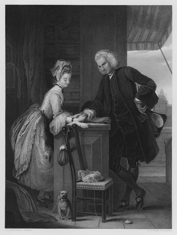Yorick en de Grisette, uit het schilderij in de Vernon Gallery door Gilbert Stuart (after) Newton